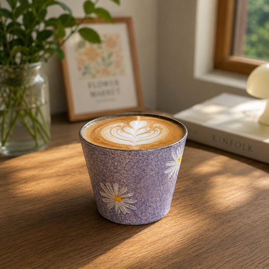Lavender Daisy Ceramic Mug