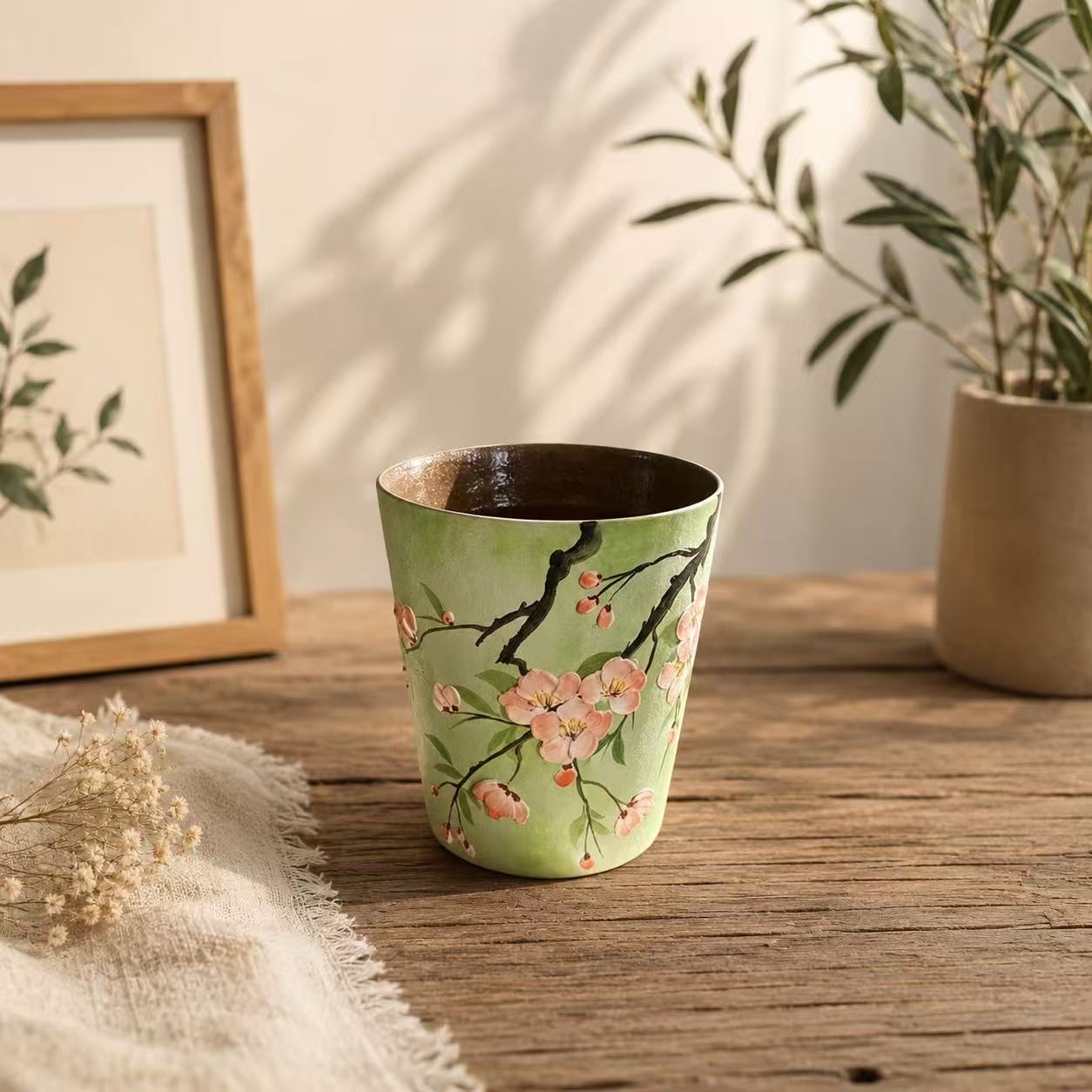 Cherry Blossom Ceramic Cup Set