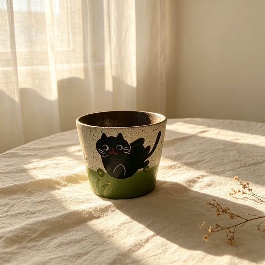 Black Cat Ceramic Mug
