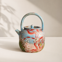 Fox Hand-Painted Ceramic Teapot
