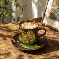 Lily Hand-Painted Ceramic Cup Set