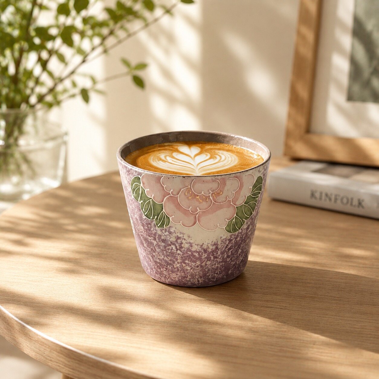 Peony Floral Ceramic Mug