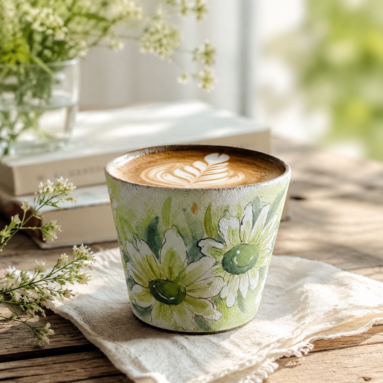 Daisy Hand-Painted Mug