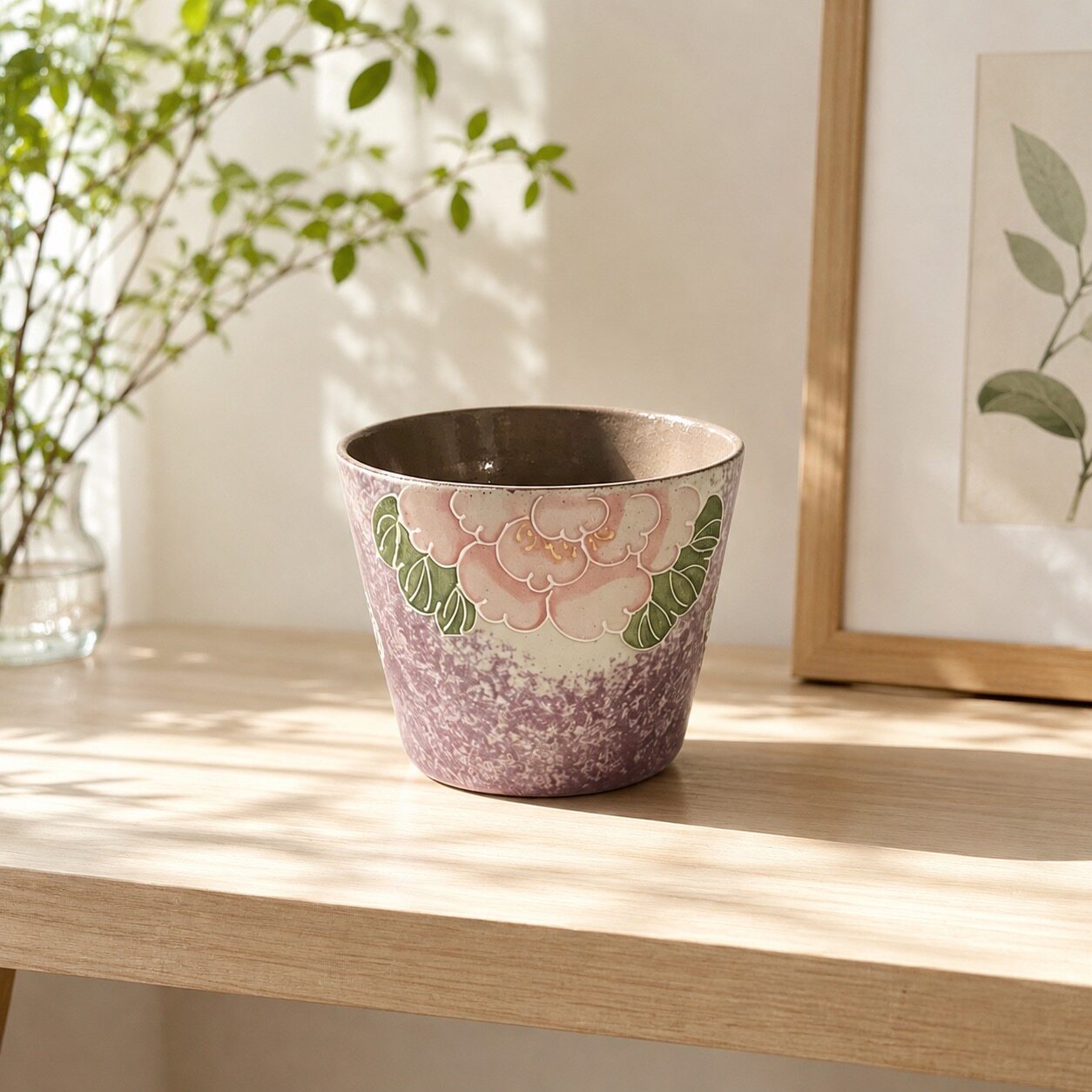 Peony Floral Ceramic Mug