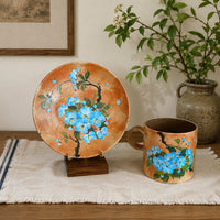 Blue Blossom Ceramic Cup Set