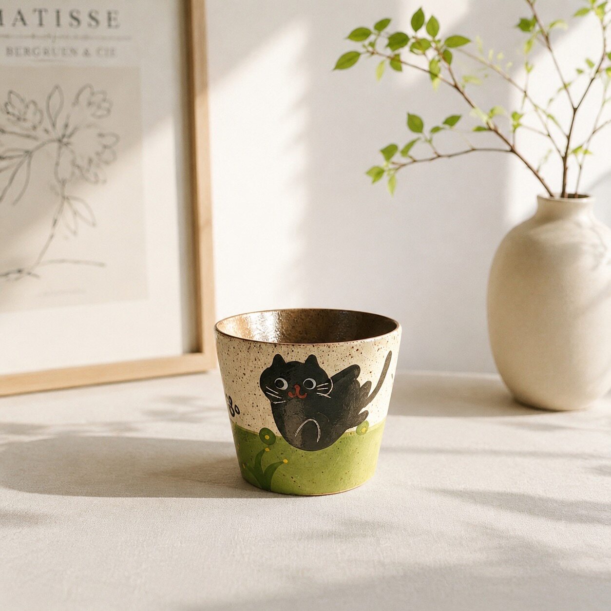 Black Cat Ceramic Mug