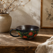 Midnight Floral Ceramic Bowl