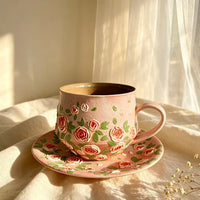 Blush Rose Ceramic Cup Set