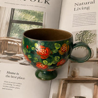 Forest Floral Ceramic Cup