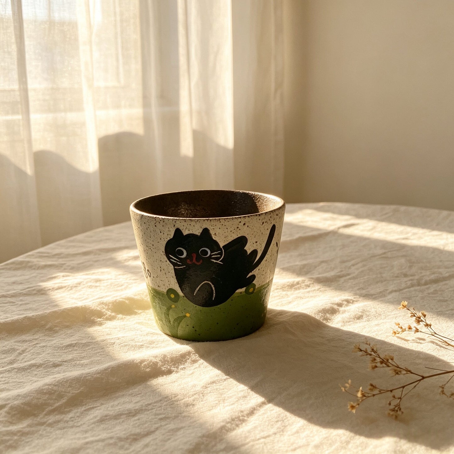Black Cat Ceramic Mug