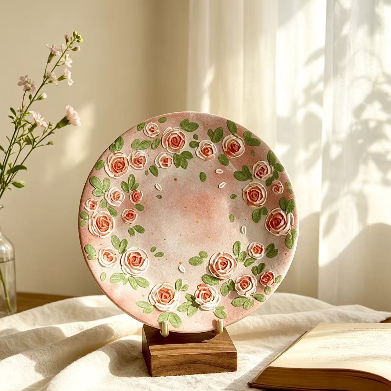 Blush Rose Ceramic Cup Set