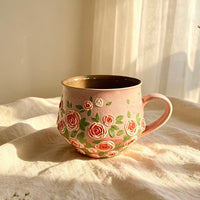 Blush Rose Ceramic Cup Set